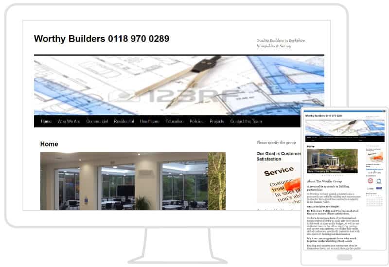 Worthy's website before the redesign
